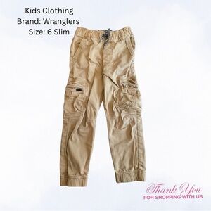 Wrangler Kids Tan Cargo Jeans